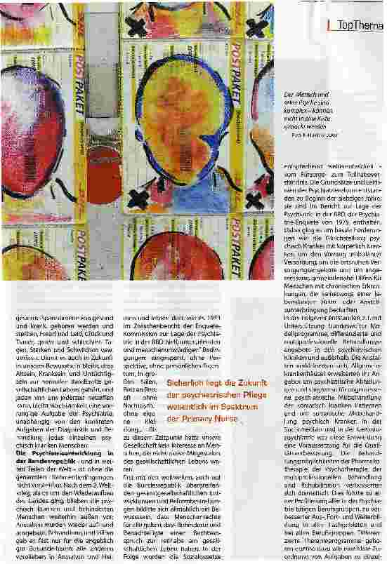 Vorschauseite 2: Psychiatrie - noch sind nicht alle Ziele erreicht