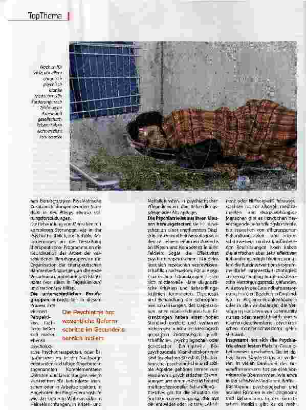 Vorschauseite 3: Psychiatrie - noch sind nicht alle Ziele erreicht
