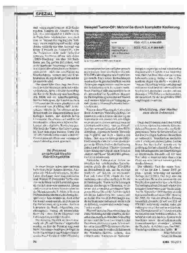 Vorschauseite 2: DRG-gerechte Kodierung von LaborbefundenERLOSSICHERUNG