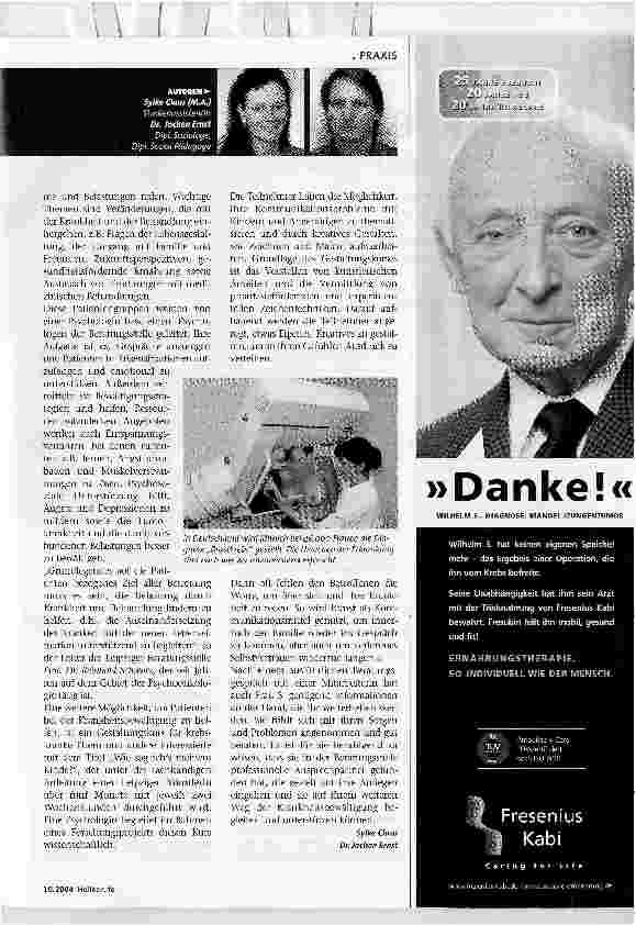 Vorschauseite 2: Der Schock sitzt tiefPsychosoziale Beratung von Patienten mit der Diagnose Krebs