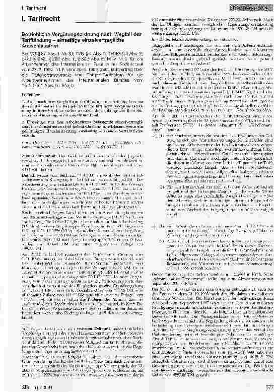 Vorschauseite 1: Tarif recht