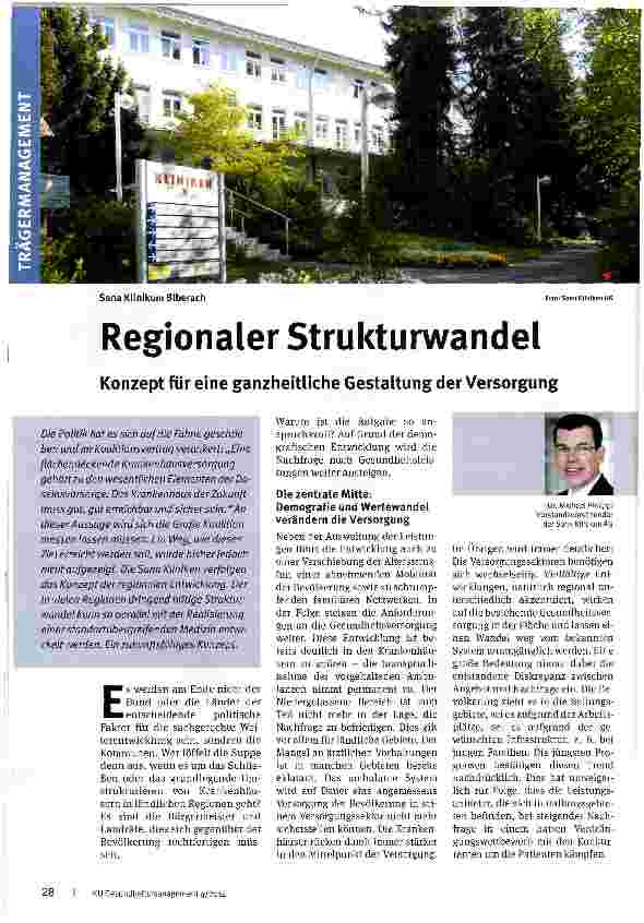 Vorschauseite 1: Regionaler Strukturwandel