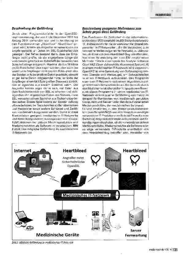 Vorschauseite 3: Gefährdung von aktiven Medizin-produkten, Medizinprodukten als Software und medizinischen IT-Netzwerken