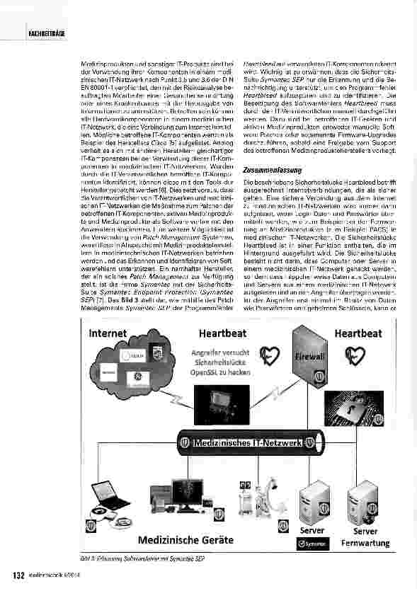 Vorschauseite 4: Gefährdung von aktiven Medizin-produkten, Medizinprodukten als Software und medizinischen IT-Netzwerken