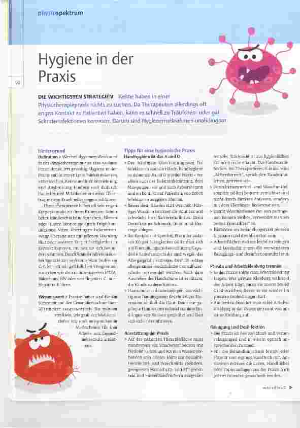 Vorschauseite 1: Hygiene in der Praxis