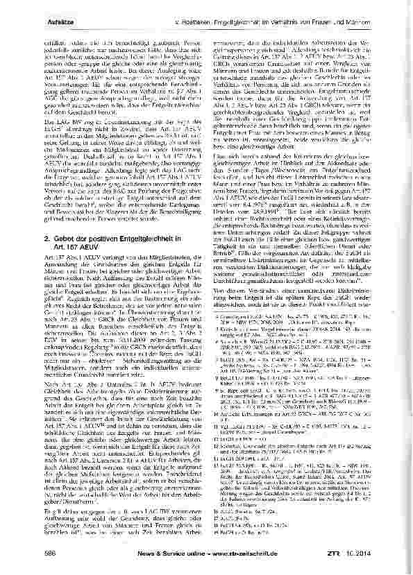 Vorschauseite 2: Entgeltgleichheit im Verhältnis von Frauen und Männern