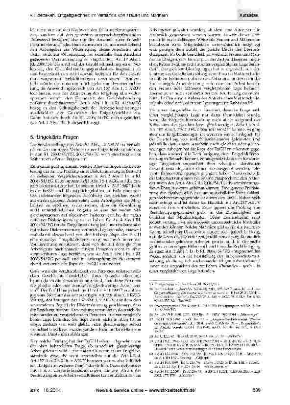 Vorschauseite 5: Entgeltgleichheit im Verhältnis von Frauen und Männern