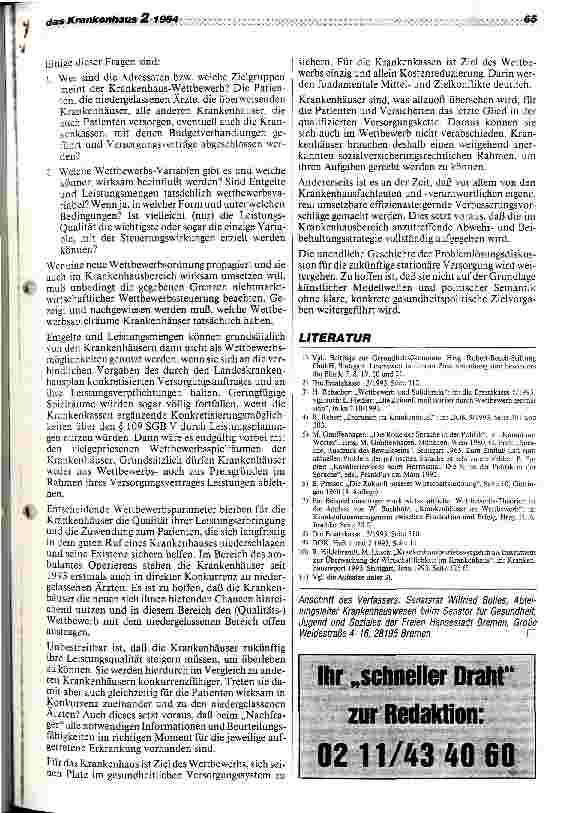 Vorschauseite 6: Markt für Krankenhausleistungen - Realität oder Wunschvorstellung?