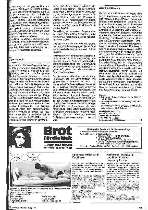 Vorschauseite 2: Was gegen den Notstand in der Herzchirurgie getan werden muß