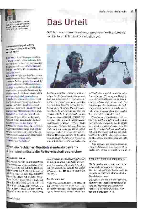 Vorschauseite 1: Das Urteil