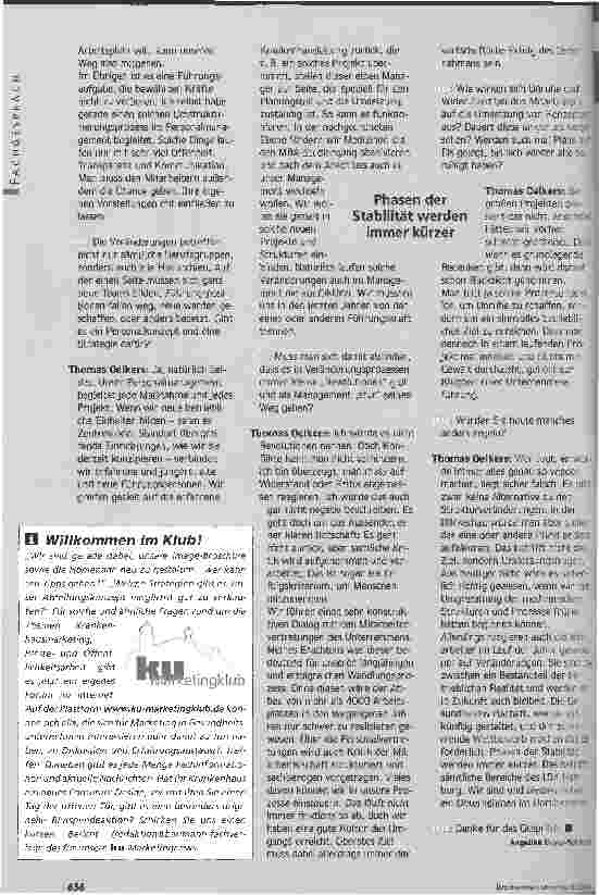 Vorschauseite 3: Permanent im UnruhestandUmbruchzeiten verunsichern die Mitarbeiter