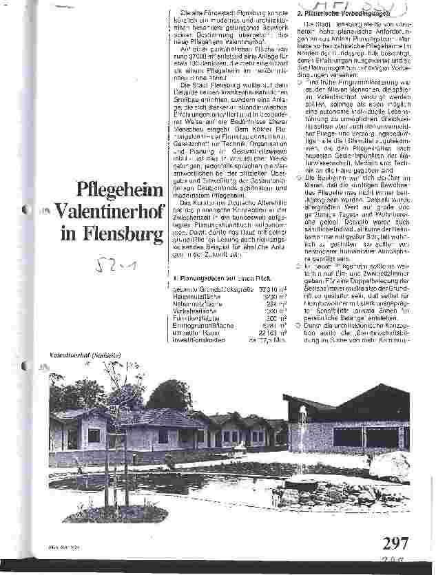 Vorschauseite 1: Pflegeheim Valentinerhof in Flensburg