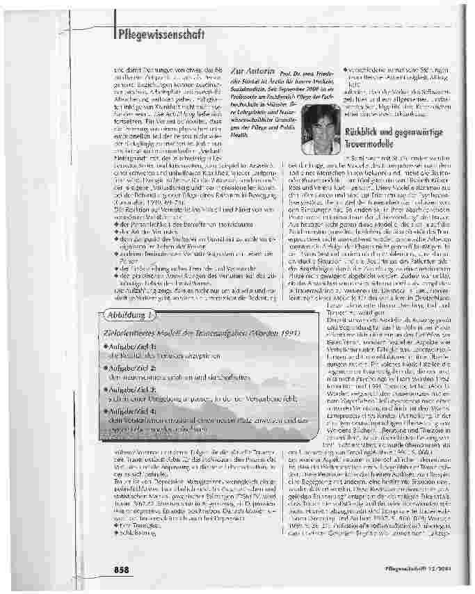 Vorschauseite 2: Die Trauer ist der Trauernden einziger TrostAbschied in der Palliativversorgung