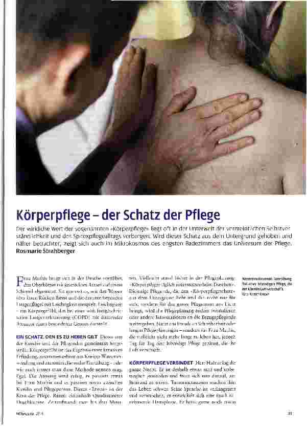 Vorschauseite 1: Körperpflege - der Schatz der Pflege