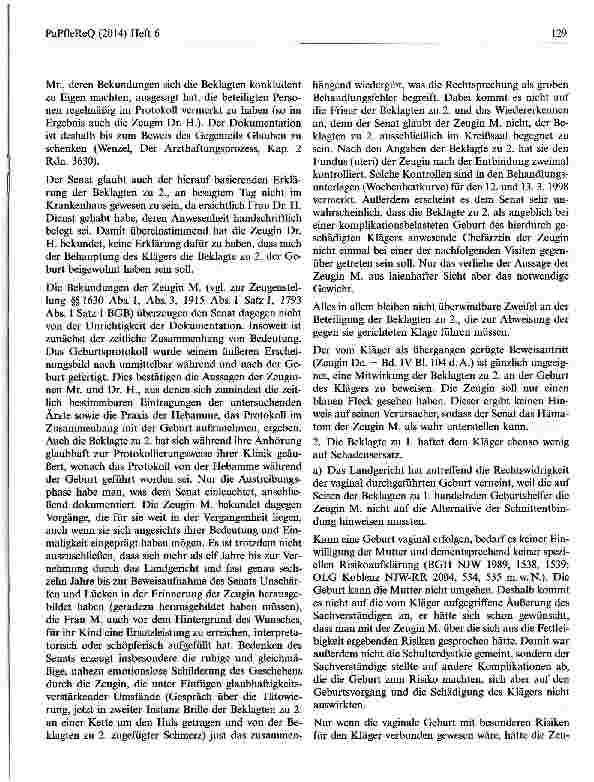Vorschauseite 5: Risikoaufklärung vor Geburt
