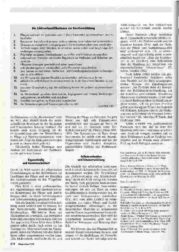 Vorschauseite 3: Mehr Pflegequalität durch bessere Ausbildung Neue Ausbildungsbestimmungen in der Schweiz