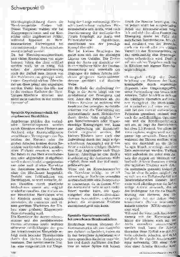 Vorschauseite 2: Herzchirurgie Stand der Herzchirurgie heute