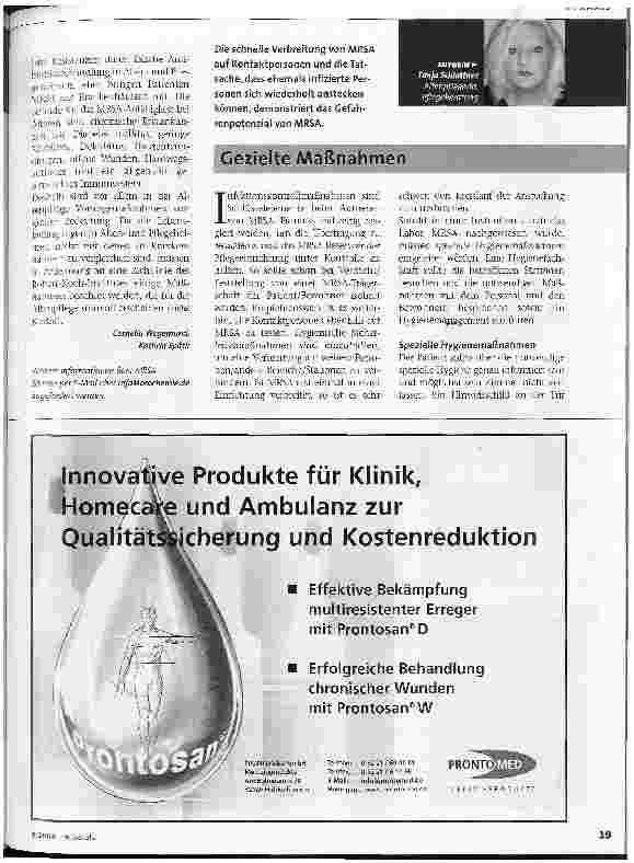Vorschauseite 2: Gefahren durch MRSAUrsachen und Prävention
