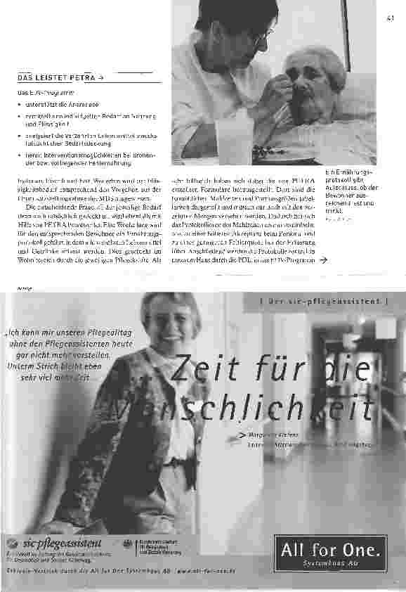 Vorschauseite 2: Ernährungsdefizite vermeiden. Ernährung und Flüssigkeitsversorgung