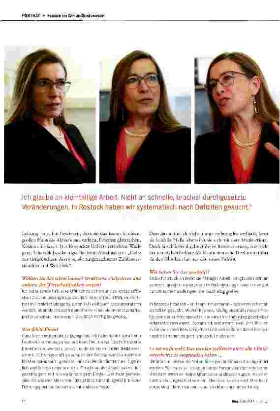 Vorschauseite 3: Bettina Irmscher Unikliniken schwören auf ihre Therapie