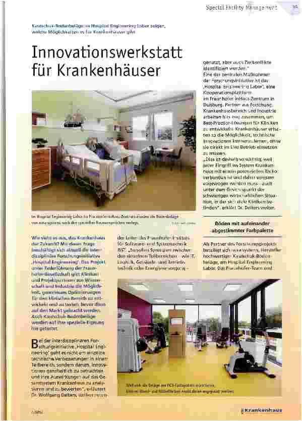 Vorschauseite 1: Innovationswerkstatt für Krankenhäuser