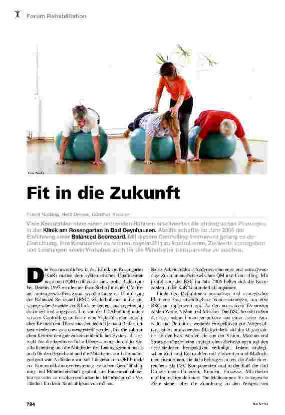 Vorschauseite 1: Fit in die Zukunft