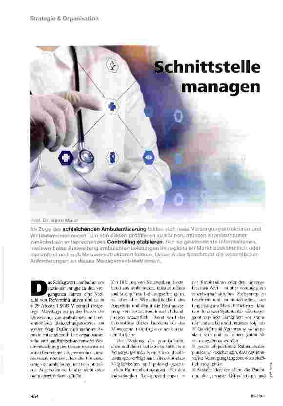 Vorschauseite 1: Schnittstelle managen