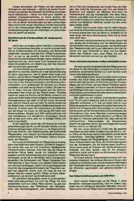 Vorschauseite 2: Dokumentation und Information im Krankenhaus