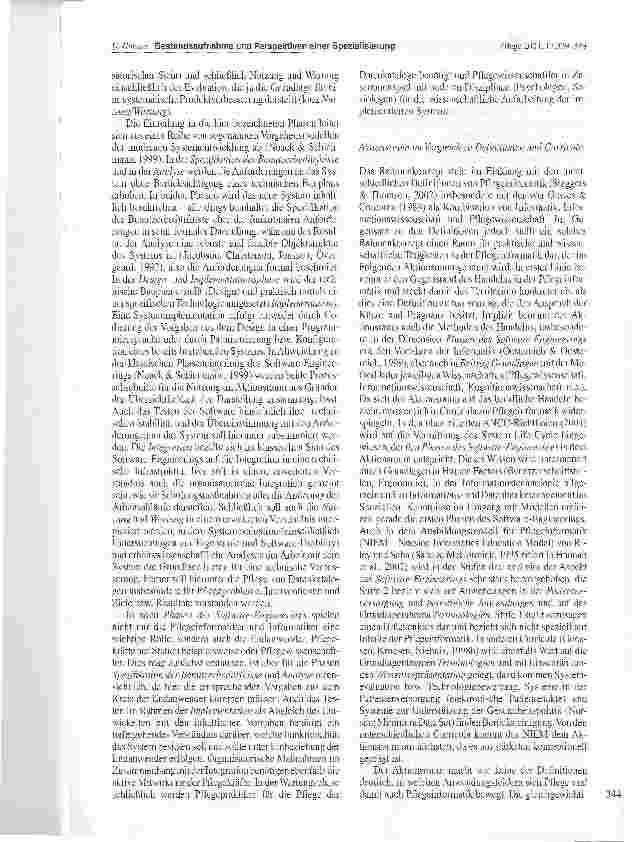 Vorschauseite 6: Pflegeinformatik: Bestandsaufnahme und Perspektiven einer Spezialisierung innerhalb der Pflege