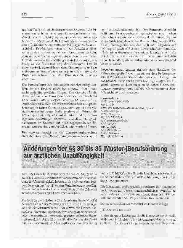 Vorschauseite 2: Wirtschaftlichkeitsprüfung: Das unwirtschaftliche Honorar des geprüften Zahnarztes darf, muss aber nicht stets ganz gekürzt werden