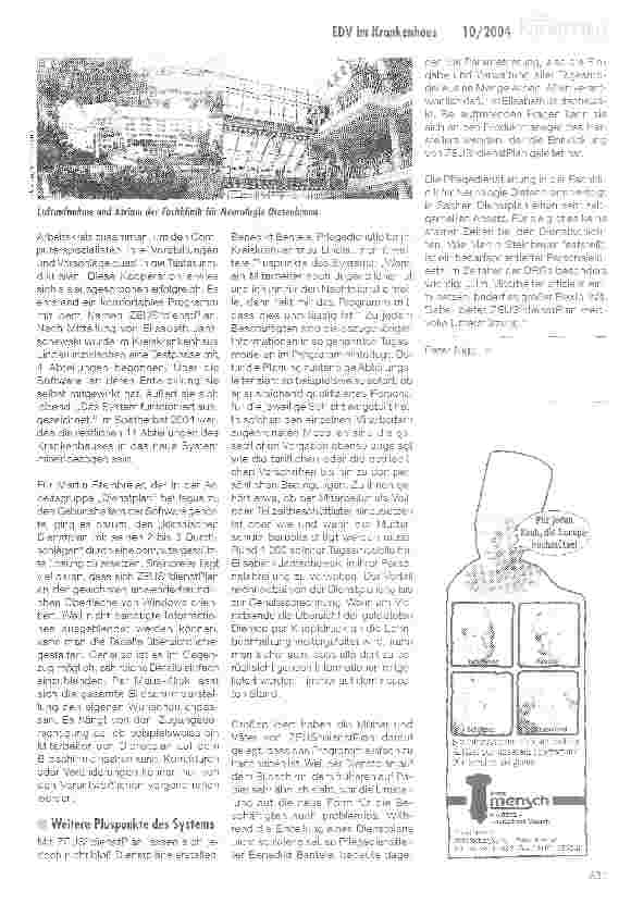 Vorschauseite 4: EDV im Krankenhaus