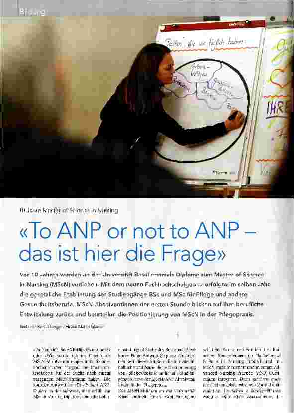 Vorschauseite 1: To ANP or not to ANPdas ist hier die Frage