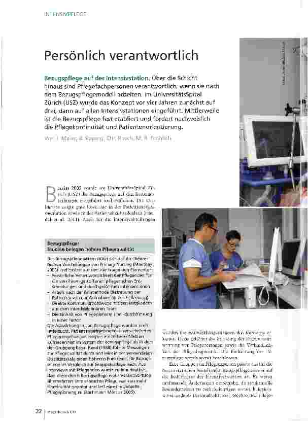 Vorschauseite 1: Persönlich verantwortlich