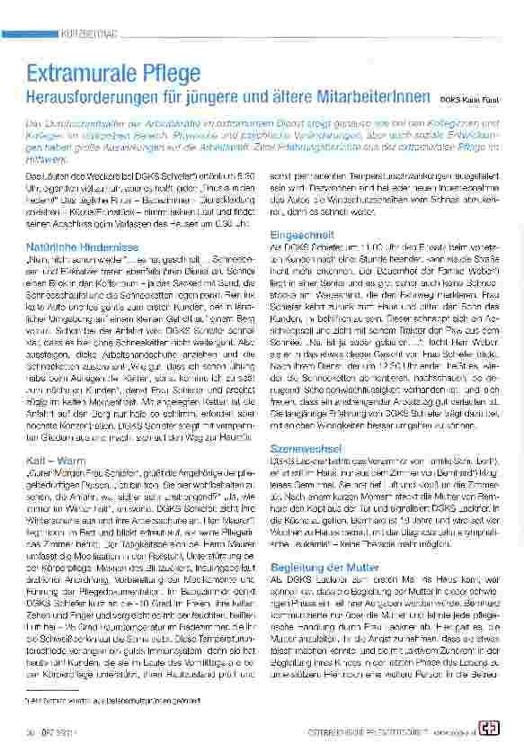 Vorschauseite 1: Extramurale Pflege
