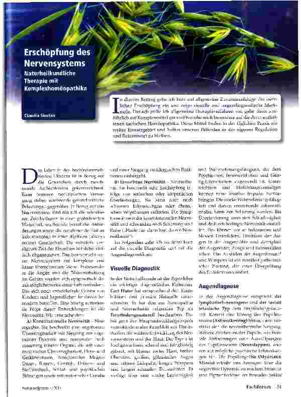Vorschauseite 1: Erschöpfung des Nervensystems