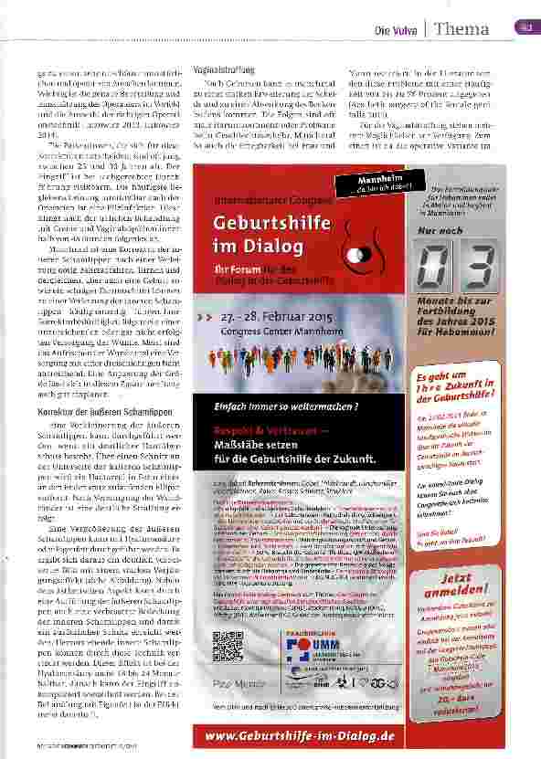 Vorschauseite 2: Korrektur am Genitale