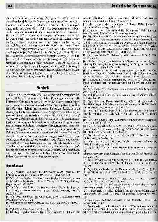 Vorschauseite 5: Rechtsprobleme im Zusammenhang mit Suizid und Suizidversuch