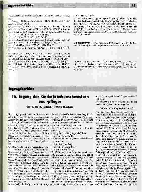 Vorschauseite 6: Rechtsprobleme im Zusammenhang mit Suizid und Suizidversuch