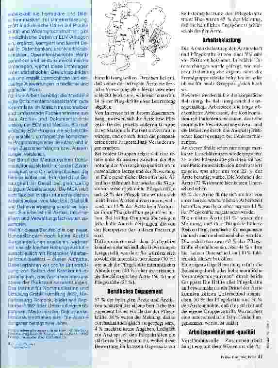 Vorschauseite 2: Selbstund Fremdbild 1. Teil Zur Beziehungsqualität zwischen Ärzteschaft und Pflegepersonal