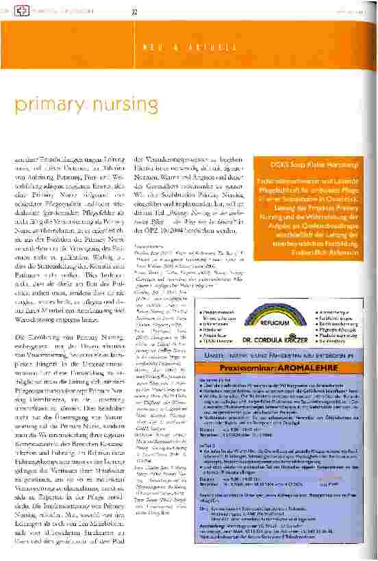 Vorschauseite 4: Die Bedeutung der Implementierung von Primary Nursing für das ManagementTeil II