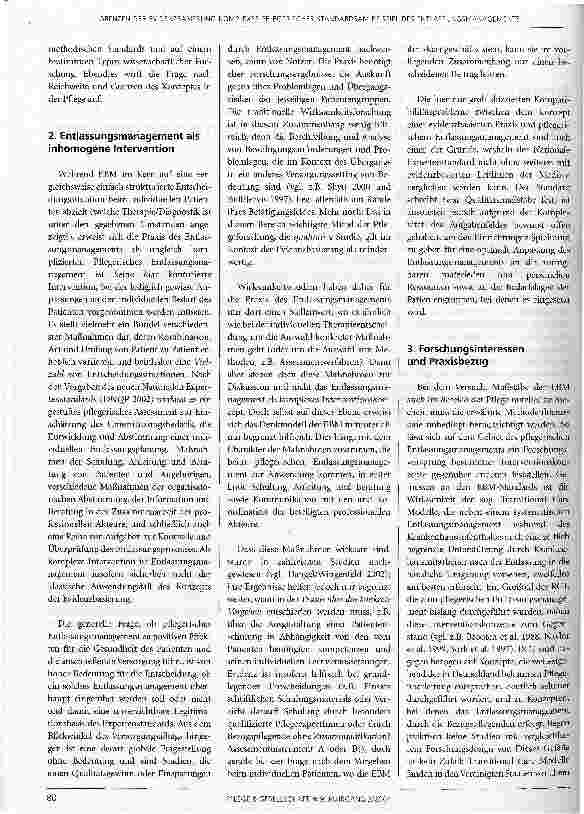 Vorschauseite 2: Grenzen der Evidenzbasierung komplexer pflegerischer Standards am Beispiel des Entlassungsmanagements