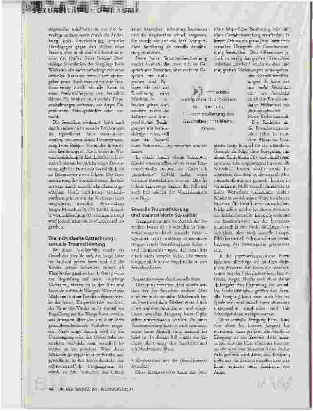 Vorschauseite 2: Sexuelle Traumatisierungen