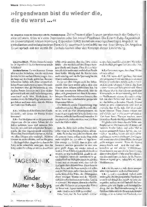 Vorschauseite 1: Irgendwann bist du die du warst...