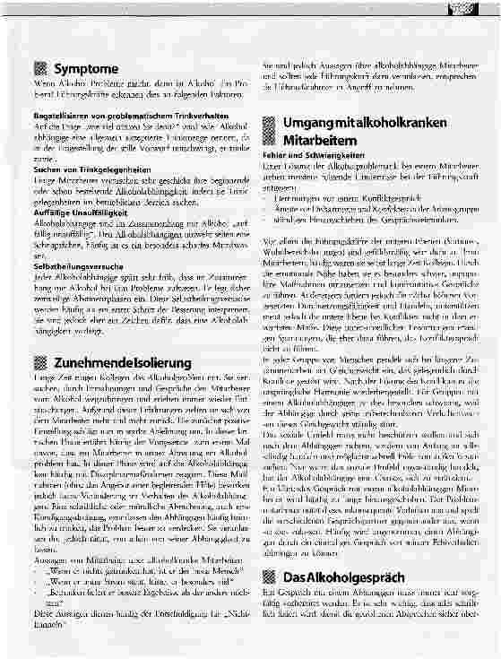 Vorschauseite 3: Alkohol am Arbeitsplatz. Vom Ritual zum Alkoholgespräch