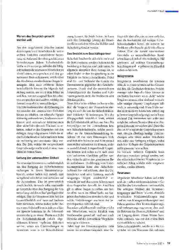 Vorschauseite 2: Informationsgewinnung jenseits von Datenanalysen und Checklisten