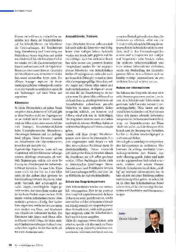Vorschauseite 3: Informationsgewinnung jenseits von Datenanalysen und Checklisten