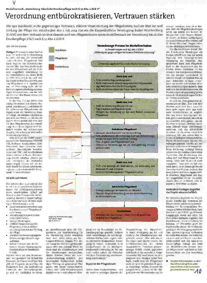 Vorschauseite 1: Verordnung entbürokratisieren, Vertrauen stärken