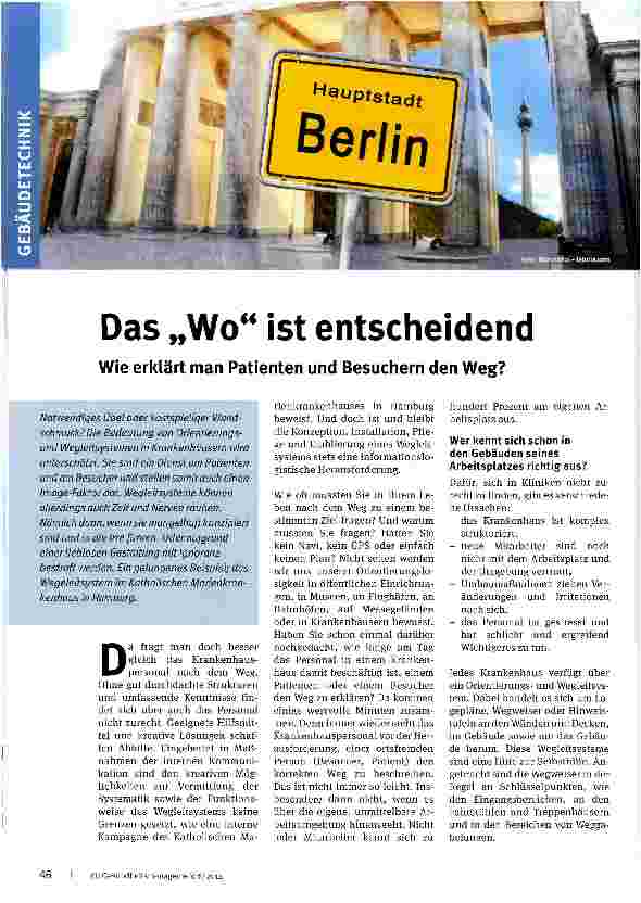 Vorschauseite 1: Das Wo ist entscheidend