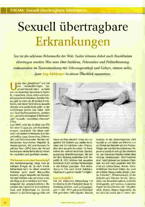 Vorschauseite 1: Sexuell übertragbare Erkrankungen
