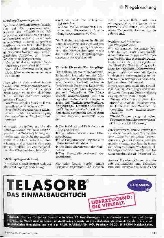 Vorschauseite 3: Pflegeforschung: Der Weg zur effektiven und effizienten Pflege Projektage an der Katholischen Universität Leuven, Belgien